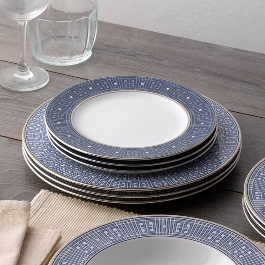 Amazon.com | Noritake Infinity Blue 12-Piece Dinnereware Set